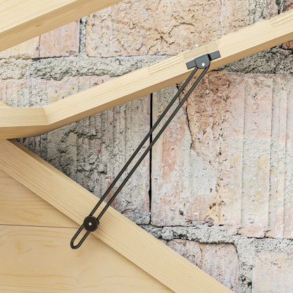 Outsunny Gewächshaus, mit Regal, Dachfenster, verriegelbare Tür, Acryl, Holzrahmen, 100 x 56, 5x 178 cm