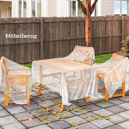 Outsunny Gewächshausabdeckung aus Kunststoff, Plane zum Abdecken von Pflanzen, UV-beständig, Wasserfest, 7 x 8 m