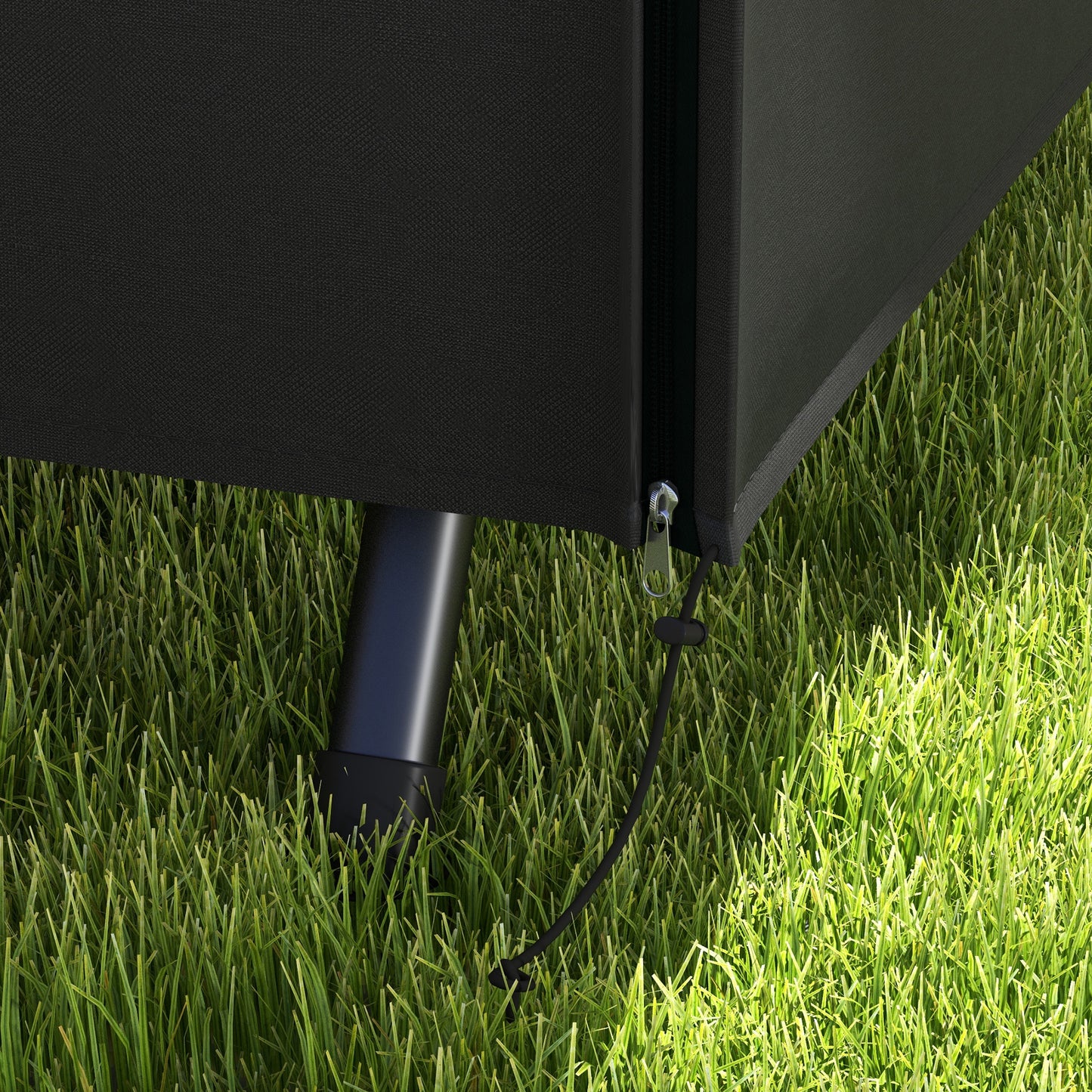 Outsunny Abdeckung für Gartenschaukel, Schutzhülle für Hollywoodschaukel, Abdeckhaube, wasserfest, 205 x 124 x 164 cm, Schwarz