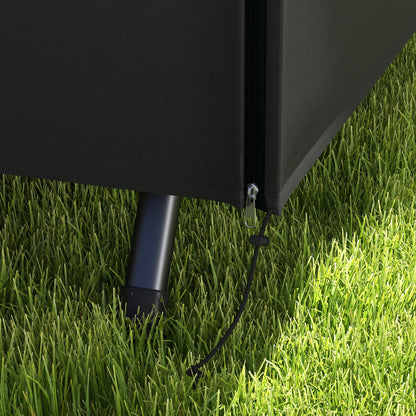 Outsunny Abdeckung für Gartenschaukel, Schutzhülle für Hollywoodschaukel, Abdeckhaube, wasserfest, 205 x 124 x 164 cm, Schwarz