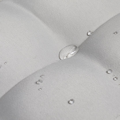 Outsunny Gartenstuhauflage Sitzpolster Gartenpolster, mit Steppung, 40 x 40 x 4 cm, Hellgrau