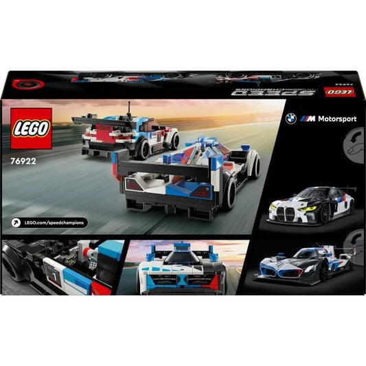 LEGO Speed Champions 76922 BMW M4 GT3 and BMW M Hybrid V8 Racing Cars, Gift Idea