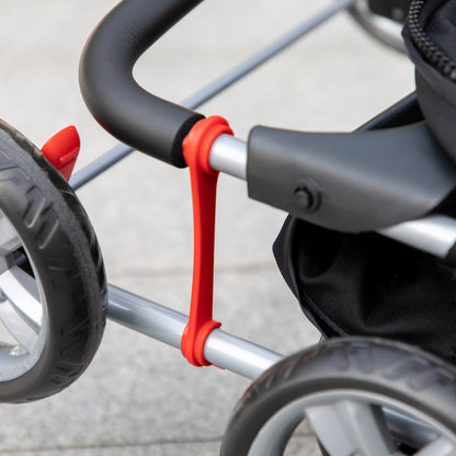 PawHut Hundewagen klappbar mit Becherhalter Sonnendach Schwarz