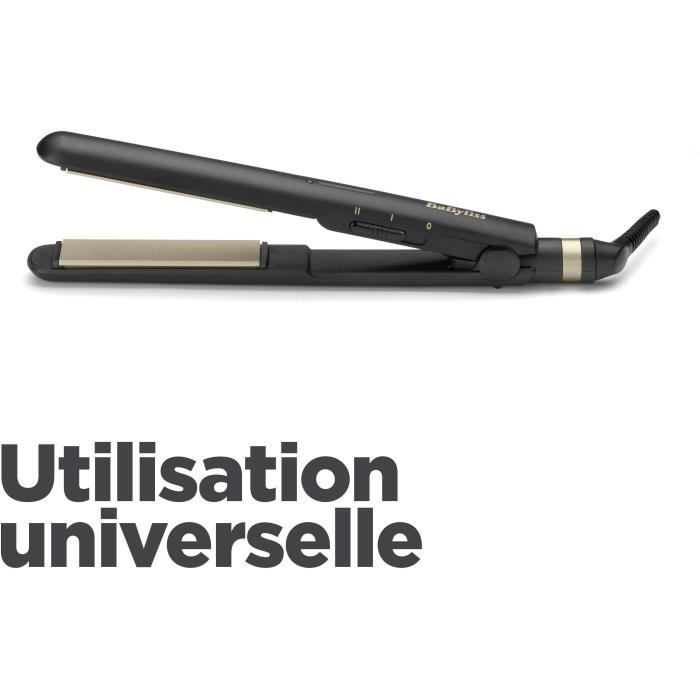 BaByliss ST089E - BaByliss Straightener - 2 temperature settings - Up to 230 ° C - Ceramic plates - Heat-resistant mat