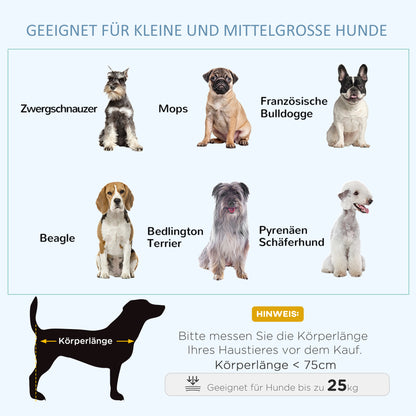 PawHut Hundebox Hundekäfig, inkl. Bodenwanne, Verriegelung, Universalrollen, 94 cm x 58 cm x 78 cm, Schwarz