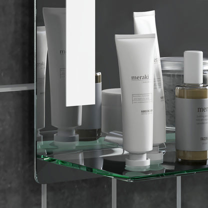 kleankin Badezimmerspiegel mit LED-Beleuchtung, elegant und hochwertig, Glas, Aluminium, Kunststoff, 50L x 12B x 70H cm