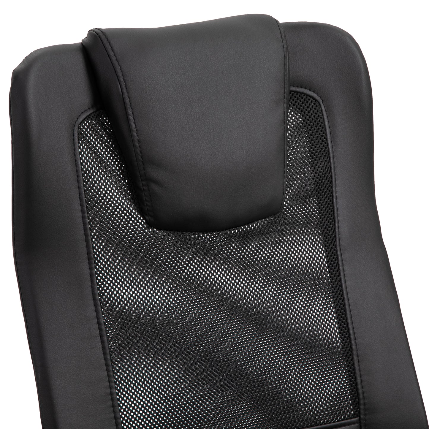 Vinsetto Bürostuhl Drehstuhl höhenverstellbar Chefsessel Schreibtischstuhl ergonomisk PU schwarz 66 x 73 x 108-118 cm