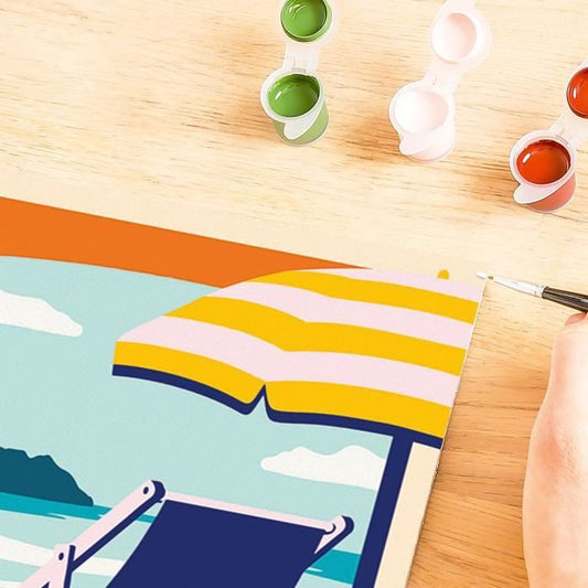 CreArt 24x30 cm Relax at the Beach, Adult, Paint by Numbers, 23897, Ravensburger