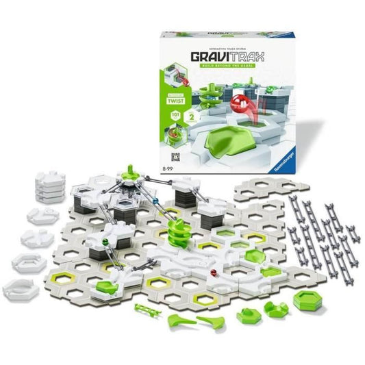 Gravitrax Starter Set Twist 101 pieces, Marble Run, Creative Construction Game, Ages 8 and up, 22576, Ravensburger