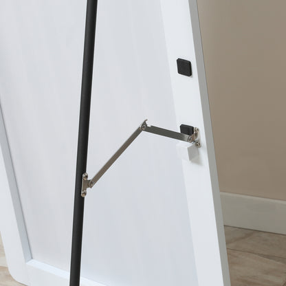 HOMCOM Standspiegel Wandspiegel Ganzkörperspiegel, Aluminium, 45 cm x 37 cm x 158,5 cm, Silber