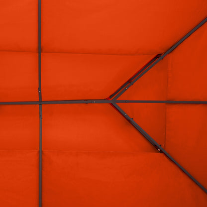 Outsunny Ersatzdach für Gartenpavillons 3x4m Polyester Kaffee