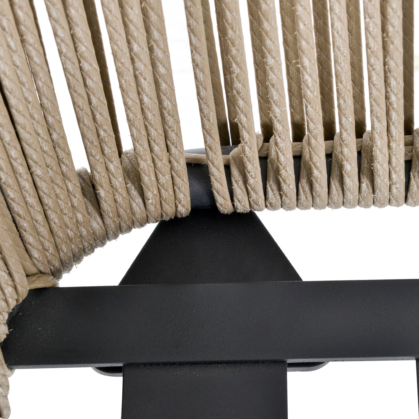 Outsunny 3-teilige Sitzgruppe, 2 Stühle, Beistelltisch, Sitz- & Rückenkissen, Hartglas-Tischplatte, Kunstrattan, Grau