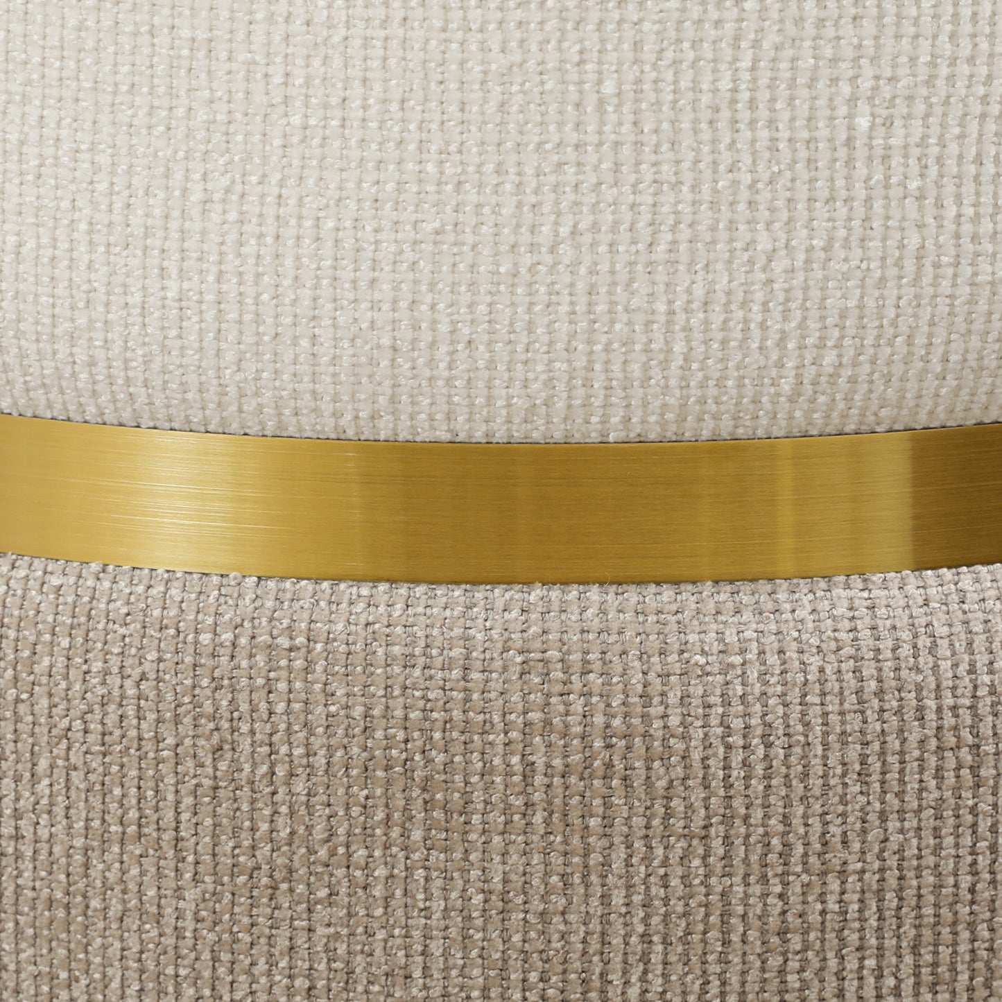 HOMCOM Sitzhocker mit Stauraum Hocker mit Deckel, Metallring, zweifarbig Design 36 x 36 x 44 cm Cremeweiß