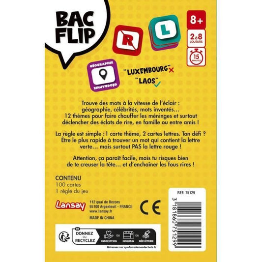 Board game - LANSAT - BAC FLIP - From 8 years old