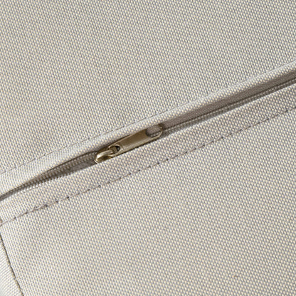 Outsunny Polyrattan Gartenstuhl und Hocker, verstellbare Lehne, Hellbraun/Grau/Schwarz