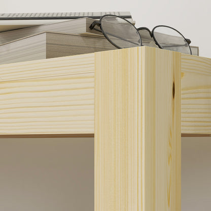 HOMCOM Sitzbank, Platz für 3 Personen, bis 330 kg, Kiefernholz, 175x33x45 cm