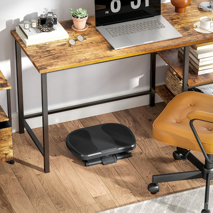 HOMCOM Fußstütze, Fußablage, höhenverstellbar, 0-30° neigbar, Grau