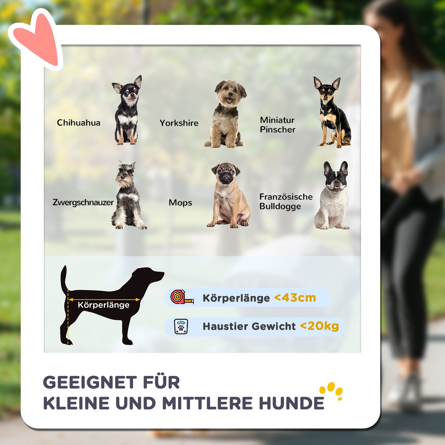 PawHut Hundewagen, klappbar, Sonnenschutz, Netzfenster, Ablagekorb, Dunkelgrün, 111 x 58 x 107 cm