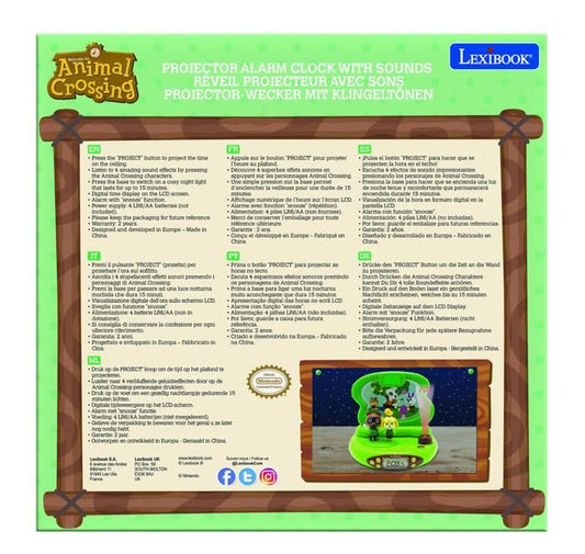 ANIMAL CROSSING - 3D Projector Alarm Clock with Sounds