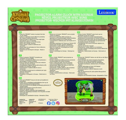 ANIMAL CROSSING - 3D Projector Alarm Clock with Sounds