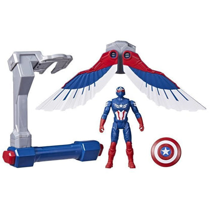 Captain America Flight Controls Figure, Marvel Epic Hero Series Captain America: Brave New World, Ages 4