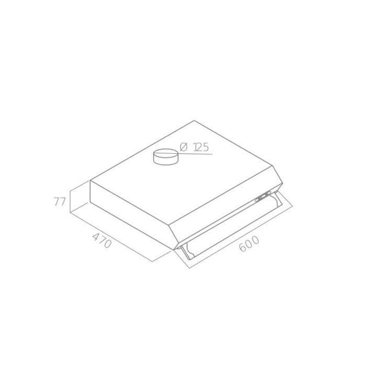 OCEANIC OCEAHT205W cap hood - 60 cm