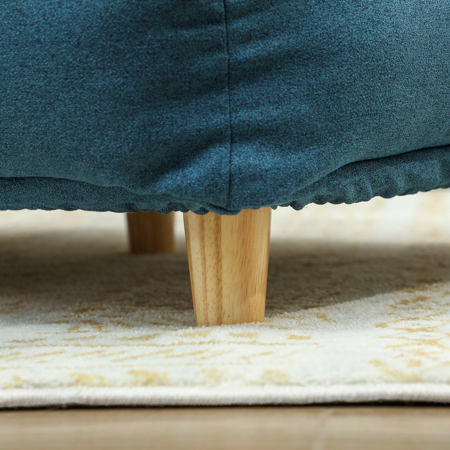 PawHut Hundesofa, Haustiersofa, Haustierbett, abnehmbares u. waschbares Polster, Natur+ Dunkelblau