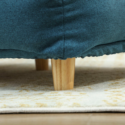 PawHut Hundesofa, Haustiersofa, Haustierbett, abnehmbares u. waschbares Polster, Natur+ Dunkelblau