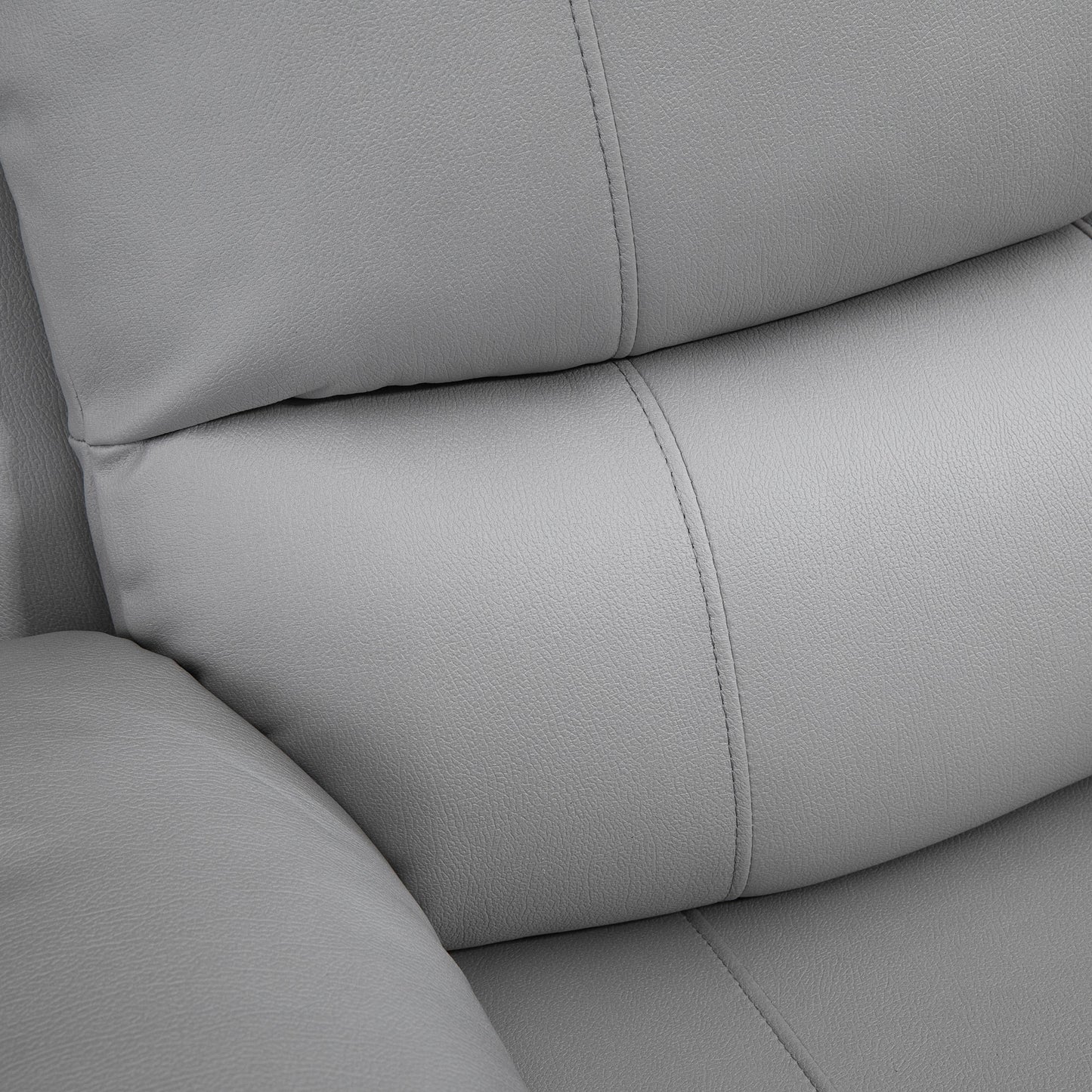 HOMCOM Relaxsessel, Liegesessel, neigbare Rücklehne, drehbar, Wippfunktion, mit Fußstütze, Stahl, grau, 93 x 100 x 98Hcm