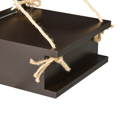 PawHut Katzenkletterwand, Katzenregal, Hängebrücke, 96 cm x 20 cm x 25,5 cm, Braun