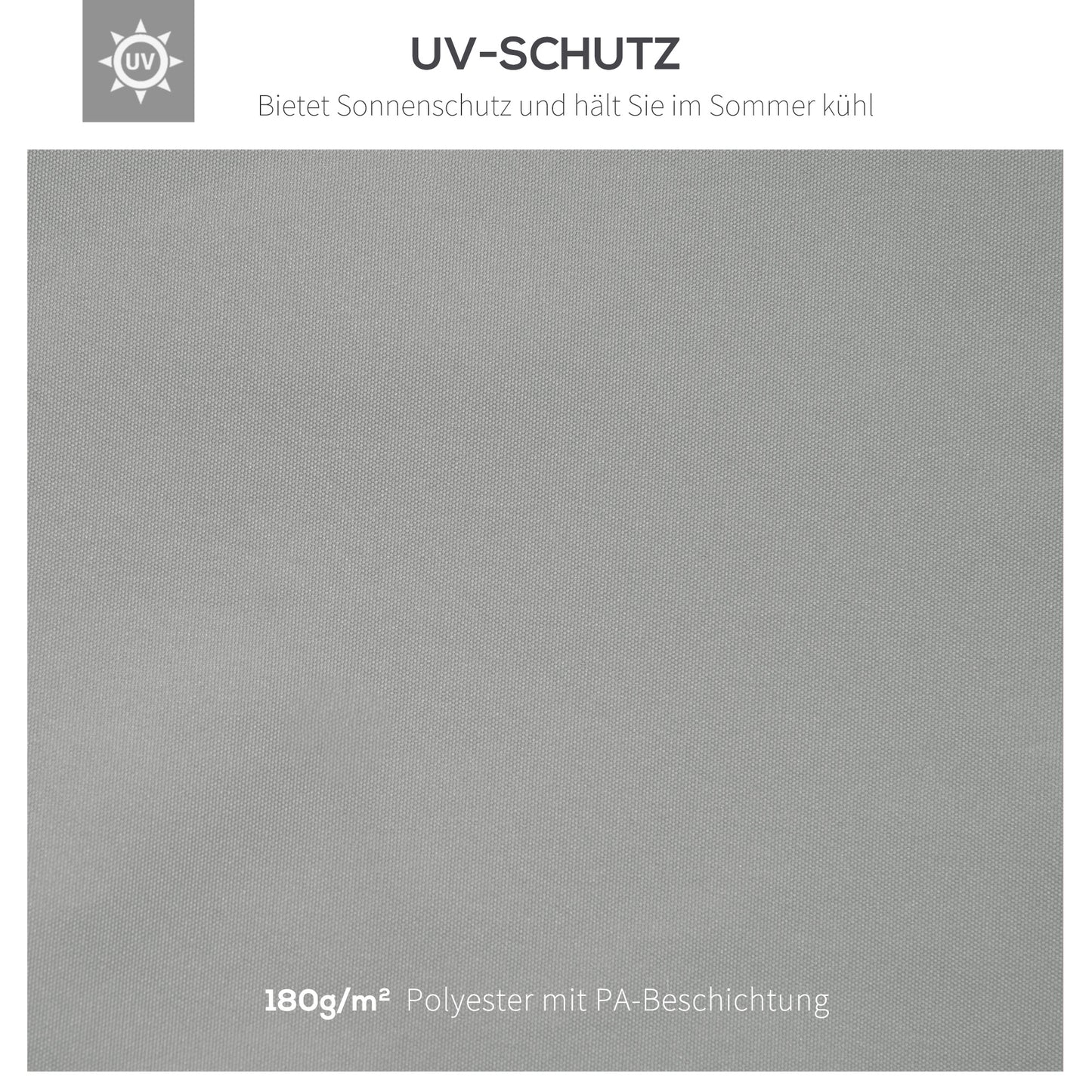 Outsunny Ersatzdach für Metallpavillon 3x4m wasserabweisend Pavillondach mit Doppeldach, Ersatzbezug für Gartenpavillon Partyzelt Gartenzelt Polyester Hellgrau