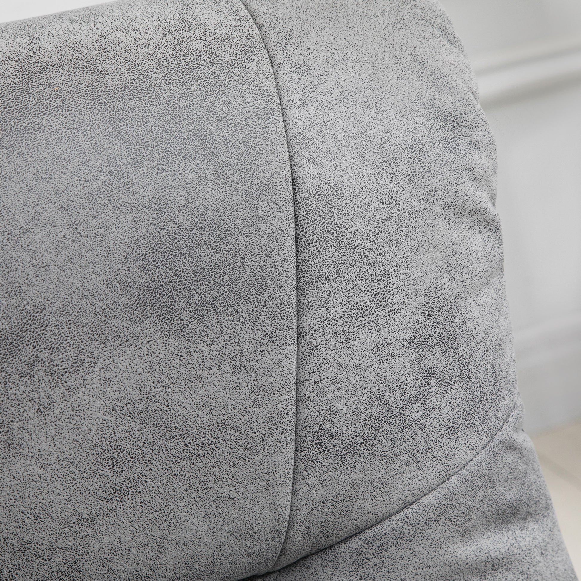 HOMCOM Relaxsessel mit Hocker, 360° drehbar, 135° neigbar, atmungsaktiver Bezug, 78 x 82,5 x 109 cm, grau