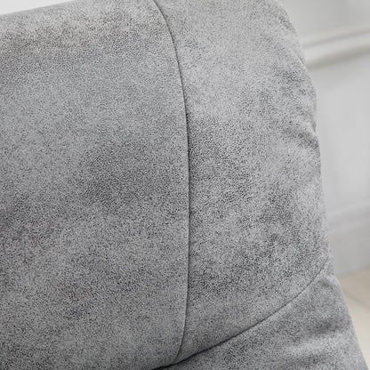 HOMCOM Relaxsessel mit Hocker, 360° drehbar, 135° neigbar, atmungsaktiver Bezug, 78 x 82,5 x 109 cm, grau