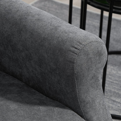 HOMCOM Relaxsessel, Aufstehhilfe, Liegefunktion, bis 200kg, 72,5x94x109cm, Dunkelgrau