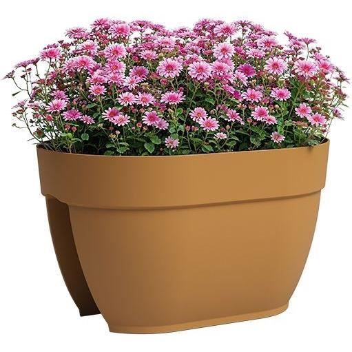 Jardiniere - ARTEVASI - CAPRI CAMPANA balcony - 40 ma - Honey yellow