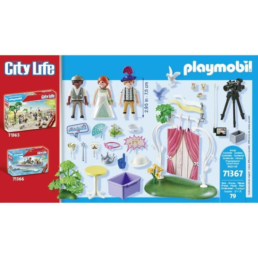 PLAYMOBIL - City life - Wedding couple and camera - Outdoor - White - Ages 4