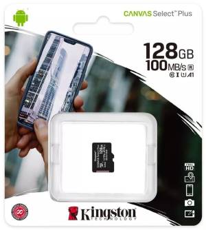 Kingston Micro SD 128GB Cl10 Canvas S.Plus SDCS2/128GBSP