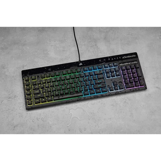 CORSAIR K55 RGB PRO Gaming Keyboard, 5Z RGB, Rubber Dome (CH-9226765-FR)