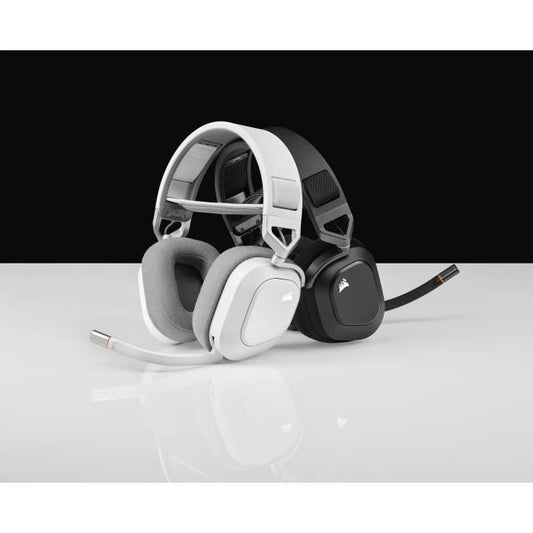 Gaming helmet - Corsair HS80 Wireless - White - Omnidirectional microphone