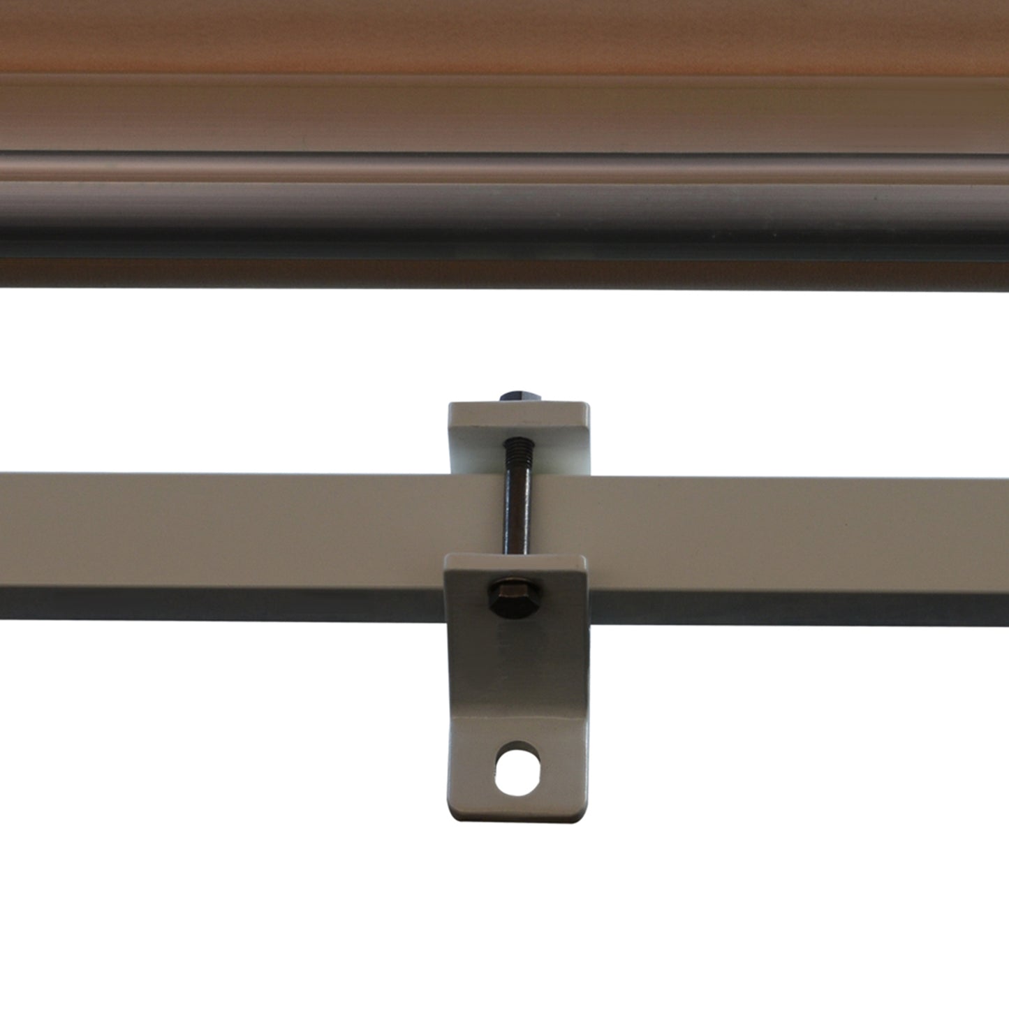 Outsunny Gelenkarmmarkise Verstellbare Klemmmarkise Terrassenmarkise 3,95 x 3m Sonnenschutz mit Kurbel, Balkonmarkise, Beige