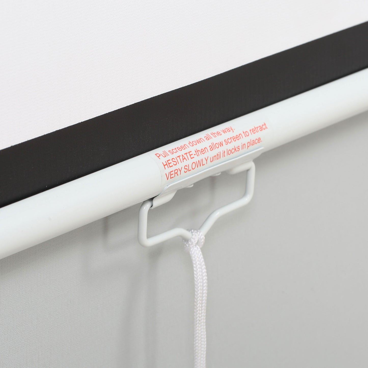 HOMCOM Beamer Leinwand 203 x 152 cm 100 Zoll 4:3/ 16:9 Projektionsleinwand Manuell für Heimkino