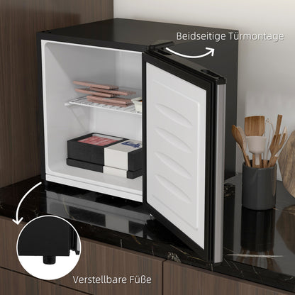 HOMCOM Mini-Gefrierschrank, 35 L Minikühlschrank, -14 bis -24℃, 5-stufige Temperaturregelung, 47 x 44,2 x 48,8 cm, Silber
