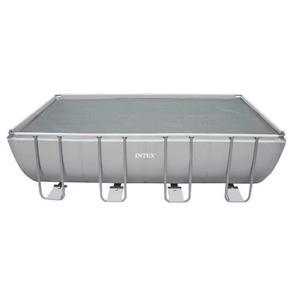 Reinforced rectangular bubble cover for tubular swimming pool 7.32 x 3.66 m - Intex