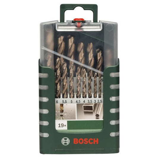 Set of 19 HSS-Cobalt Ground Drill Bits - BOSCH