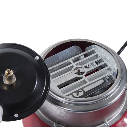 HOMCOM Zuckerwattemaschine für Zuhause Cotton Candy Machine Zuckerwatte Maschine mit Stäbchen und Messlöffel Höhe 18 cm 550W für Kinderfest, Geburtstag, Party Rot