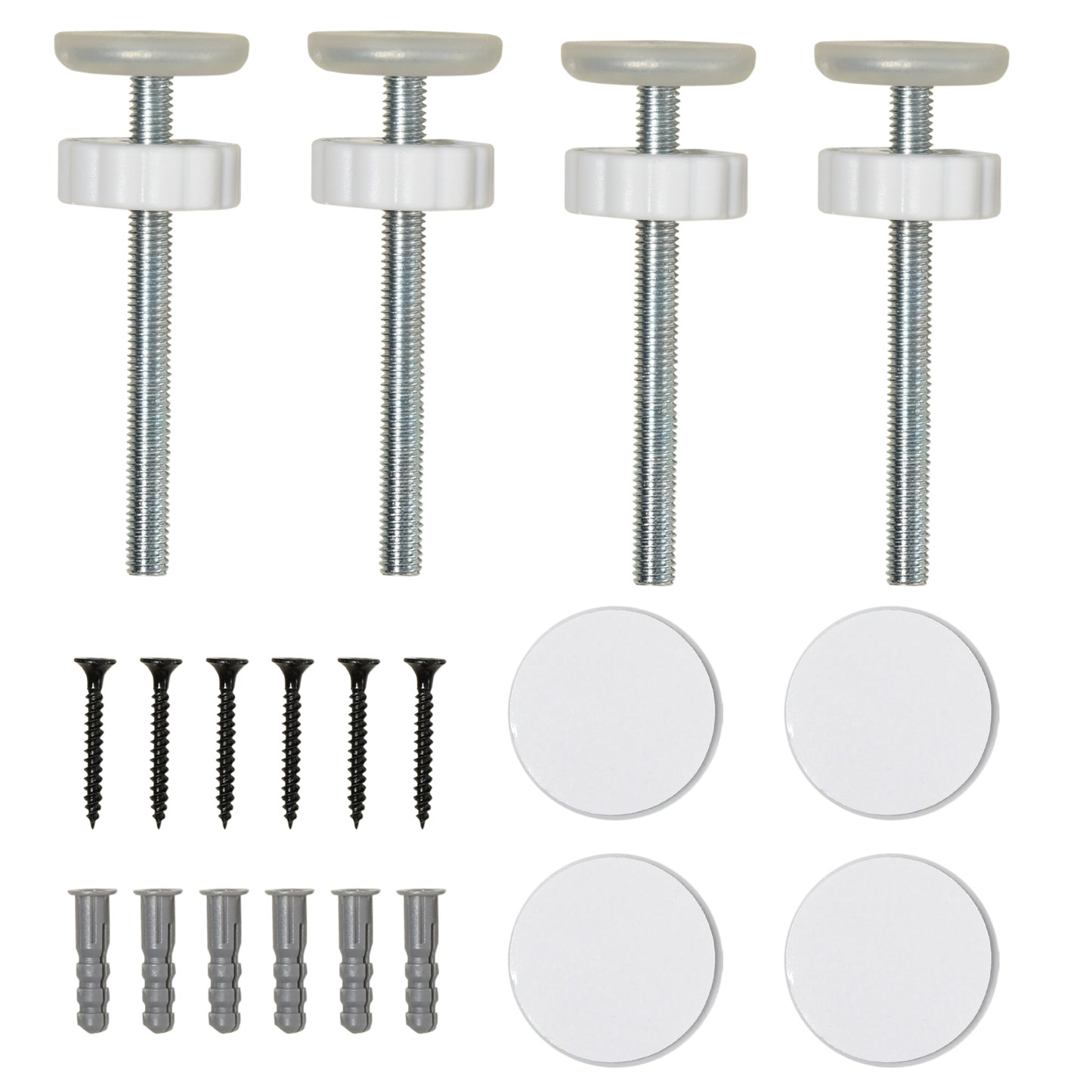 PawHut Hunde-Absperrgitter, Klemmmontage, verstellbare Länge, Stahl/ABS, 75-115 x 76cm, Weiß