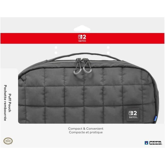 Padded Protective and Carrying Pouch - HORI - Nintendo Switch 2 - Accessories and Games Storage - Black