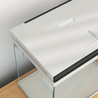 PawHut 26 liters akvarium med filter, LED-belysning, vattenpump, för olika fiskar, ca. 38 x 26 x 38 cm