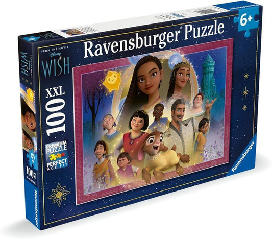 Ravensburger-Puzzle 100 pieces XXL - The Kingdom of Wishes / Disney Wish-4005555010487-Ages 6 and up