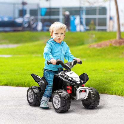 AIYAPLAY Elektroquad, Kinderquad, 2,8 km/h, LED-Scheinwerfer, für 1,5-3 Jahre, schwarz, 65,5 x 38,5 x 43,5cm